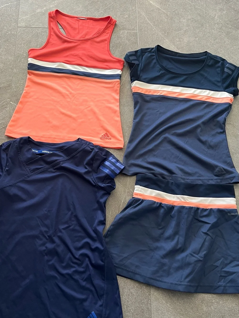 adidas Girls Tennis Outfit Lot (Approx. Size 7-8)– 4 Pieces